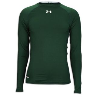 Under Armour Heatgear Sonic Compression L/S T Shirt   Mens   Training   Clothing   Forest Green/White