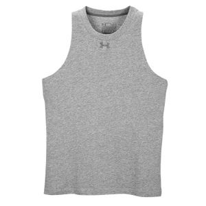 Under Armour Charged Cotton Tank   Mens   Basketball   Clothing   True Grey Heather/Graphite