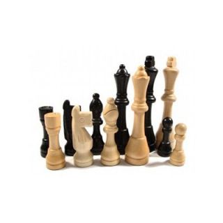 Staunton Black Stained Chess Pieces   6 in. King   Chess Pieces