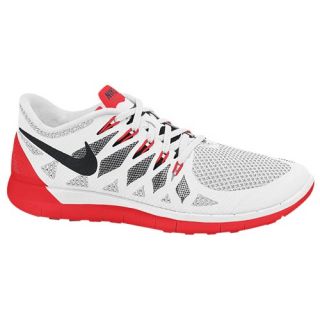 Nike Free 5.0 2014   Mens   Running   Shoes   White/Black/University Red/Pure Platinum