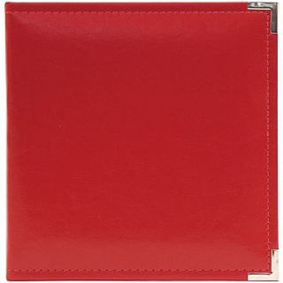 We R Memory Keepers Classic Leather Ring Binder, 5.5 x 8.5, Real Red
