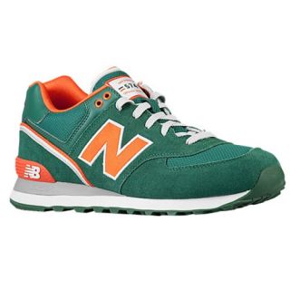 New Balance 574   Mens   Running   Shoes   Green/Orange
