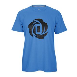 adidas D Rose Logo T Shirt   Mens   Basketball   Clothing   Blast Blue