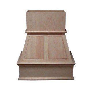 Fujioh 30 inch Upper Raised Panel Wall Mount Wood Hood, 32 inch W x 20 5/8 inch D x 42 inch H, Cherry (CFM depends on choice of blower, not included)