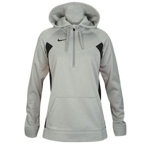 Nike Team Core 1/4 Zip Fleece   Womens   Soccer   Clothing   Grey Heather/Black