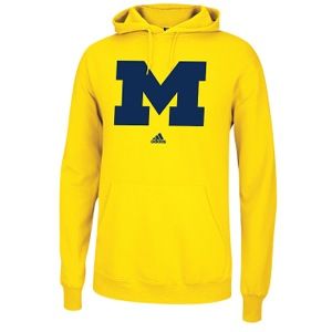 adidas College Versa Logo Hoodie   Mens   Basketball   Clothing   Michigan Wolverines   Sun