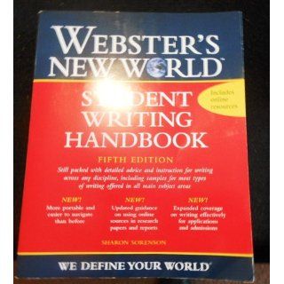 Webster's New World Student Writing Handbook, Fifth Edition 9780470435397 Literature Books @