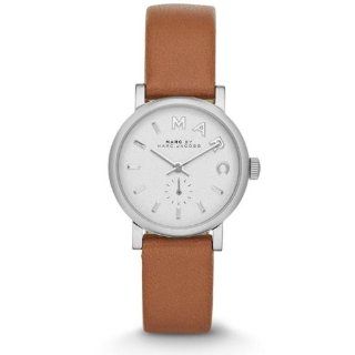 Marc by Marc Jacobs MBM1270 Baker Mini silver tone Tan Leather Watch at  Women's Watch store.
