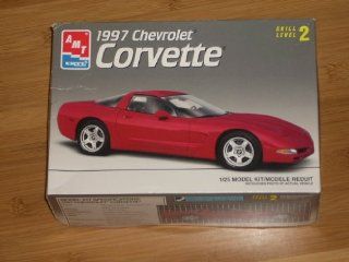 AMT ERTL 1997 Chevrolet Corvette 1/25 Model Kit #8327 Skill Level 2 (Fifth generation, front engine rear wheel drive coupe) Over 100 parts, full color decals. Toys & Games