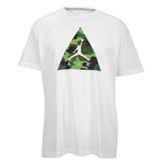 Jordan XX8 Triangle Camo T Shirt   Mens   Basketball   Clothing   White/Fortress Green/Black
