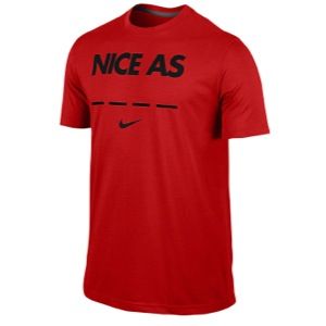 Nike Nice As T Shirt   Mens   Basketball   Clothing   University Red/Black