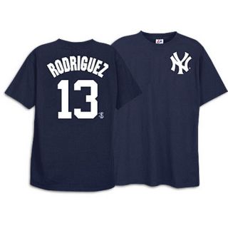 Majestic MLB Name and Number T Shirt   Mens   Baseball   Clothing   New York Yankees   Rodriguez, Alex   Navy