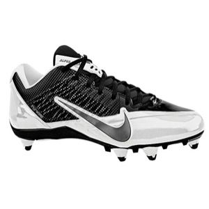 Nike Alpha Pro Low D   Mens   Football   Shoes   White/Metallic Dark Grey/Black