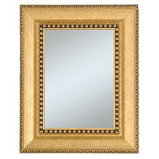 44 x 32 Chalet Large Molding Wall Mirror, Gold/Black
