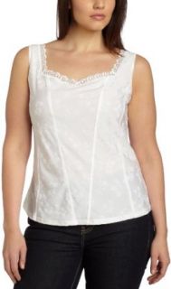Arianne Women's Lea Plus Size Camisole, White, 2x