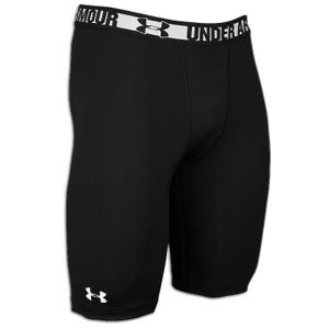 Under Armour Heatgear Sonic Long Compression Shorts   Mens   Training   Clothing   Black/White