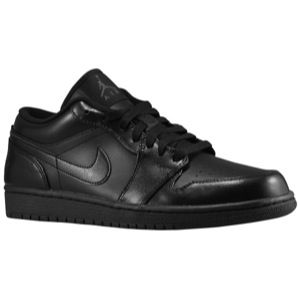 Jordan AJ1 Low   Mens   Basketball   Shoes   Black/Black/Black