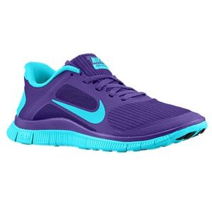 Nike Free 4.0 V3   Womens   Running   Shoes   Electro Purple/Gamma Blue