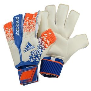 adidas Predator Fingersave Ultimate   Soccer   Sport Equipment   White/Orange/Blue Beauty
