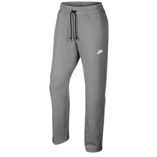 Nike AW77 Open Hem Fleece Pants   Mens   Casual   Clothing   Dk Obsidian/White