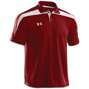 Under Armour Clutch II Polo   Mens   For All Sports   Clothing   Maroon/White
