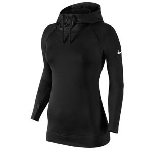Nike Pro Hyperwarm Hoodie   Womens   Training   Clothing   Black/White