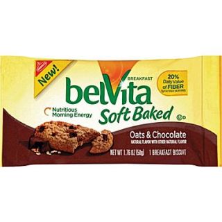 BelVita Soft Baked Breakfast Biscuit, Oats & Chocolate, 8 Packs/Box