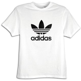 adidas Originals Trefoil S/S Logo T Shirt   Mens   Casual   Clothing   White/Black