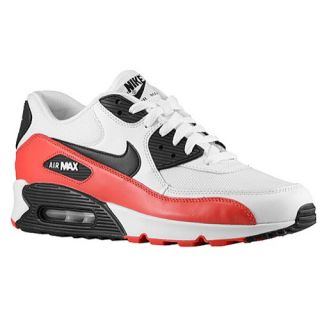 Nike Air Max 90   Mens   Running   Shoes   White/Black/Light Crimson/Neutral Grey