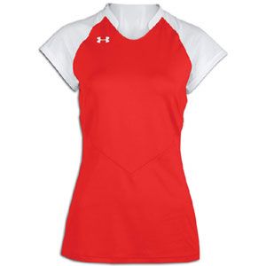 Under Armour Dig Cap Sleeve Jersey   Womens   Volleyball   Clothing   Red/White/White