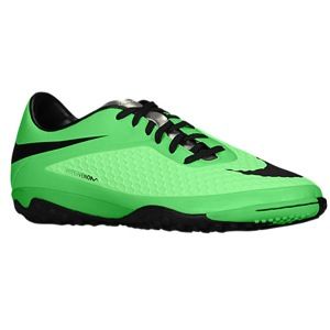Nike Hypervenom Phelon TF   Mens   Soccer   Shoes   Neo Lime/Poison Green/Metallic Silver/Black
