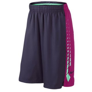 Nike Hyper Elite Shorts   Mens   Basketball   Clothing   Purple Dynasty/Rasberry Red/Green Glow