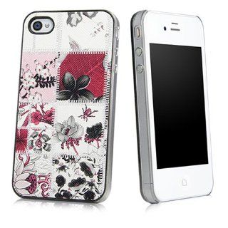 BoxWave Girly Floral Patchwork Cherry Blossom and Cherry Lily Hard Case for iPhone 4/4S Cell Phones & Accessories