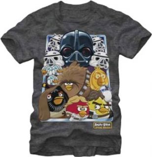 Fifth Sun Men's Oldschool Nest Angry Bird Star Wars T Shirt Clothing