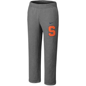 Nike College Classic Fleece Open Hem Pants   Mens   Basketball   Clothing   Syracuse Orange   Dark Grey Heather