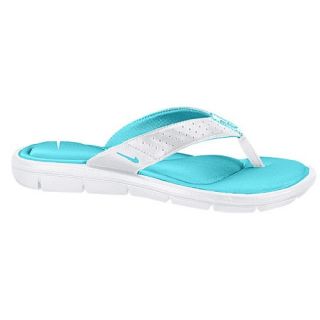 Nike Comfort Thong   Womens   Casual   Shoes   White/Polarized Blue