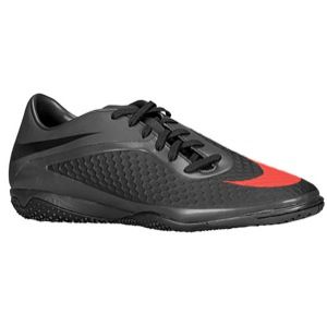 Nike Hypervenom Phelon IC   Mens   Soccer   Shoes   Black/White/Metallic Silver/Neo Lime