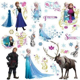 RoomMates RMK2361SCS Frozen Peel and Stick Wall Decals, 36 Count   Decorative Wall Appliques  