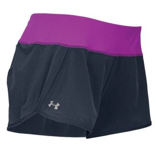 Under Armour Heatgear 3 Stretch Woven Shorts   Womens   Running   Clothing   Lead/Pinkadelic
