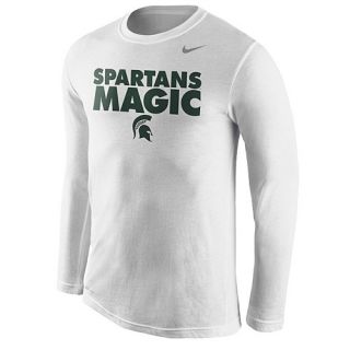 Nike College Dri FIT Legend Warm Up T Shirt   Mens   Basketball   Clothing   Michigan State Spartans   White