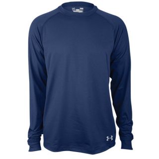 Under Armour Coldgear Infrared L/S Crew   Mens   Training   Clothing   Midnight Navy/Steel
