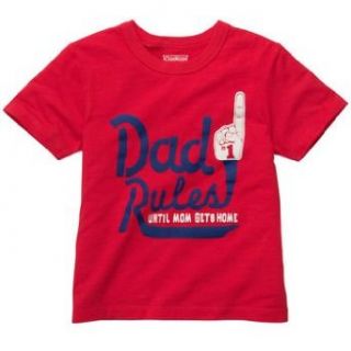 OshKosh B'Gosh Baby boys Dad Rules Until Mom Gets Home Tee Infant And Toddler T Shirts Clothing