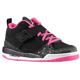 Jordan Flight 45   Girls Grade School   Basketball   Shoes   Black/White/Vivid Pink