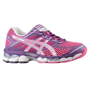 ASICS Gel   Cumulus 15   Womens   Running   Shoes   Neon Pink/White/Purple