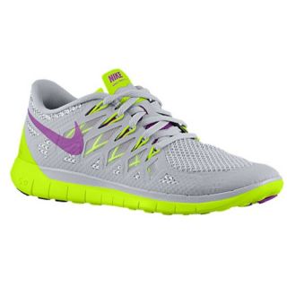 Nike Free 5.0 2014   Womens   Running   Shoes   Base Grey/Volt/Light Base Grey/Bright Grape
