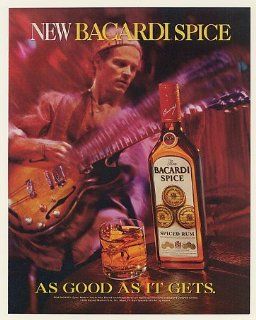1996 New Bacardi Spice Rum As Good As It Gets Print Ad (50096)  