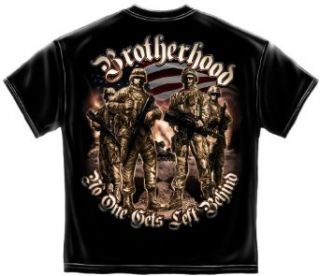 US Soldier T shirt Brotherhood No One Gets Left Behind Clothing