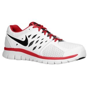 Nike Flex Run 2013   Mens   Running   Shoes   White/Gym Red/Black