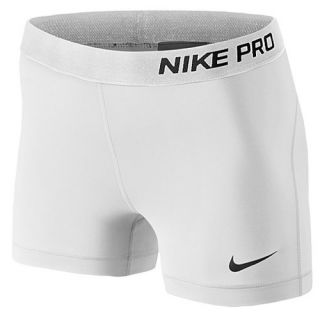 Nike Pro 3 Compression Shorts   Womens   Training   Clothing   White/Cool Grey