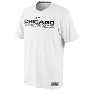 Nike MLB Dri Fit Practice T Shirt   Mens   Baseball   Clothing   Chicago White Sox   White